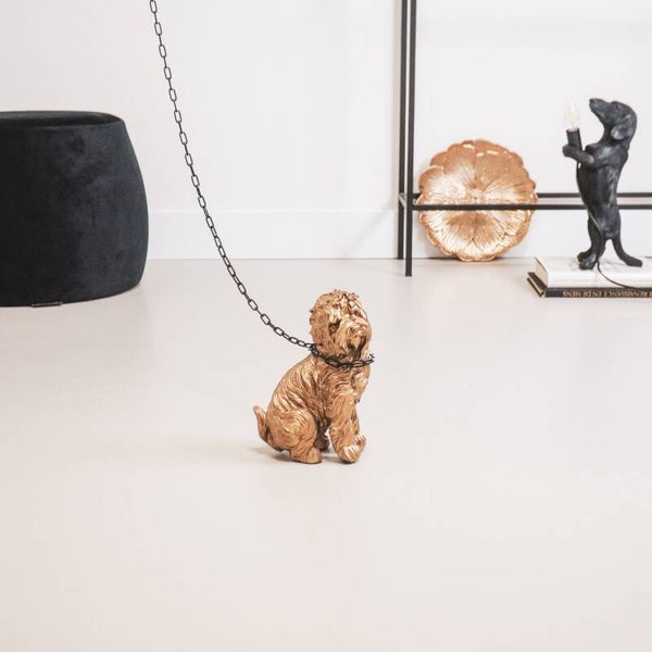 Beeld | Hond | Labradoodle | Goud | Housevitamin | 23,5cm
