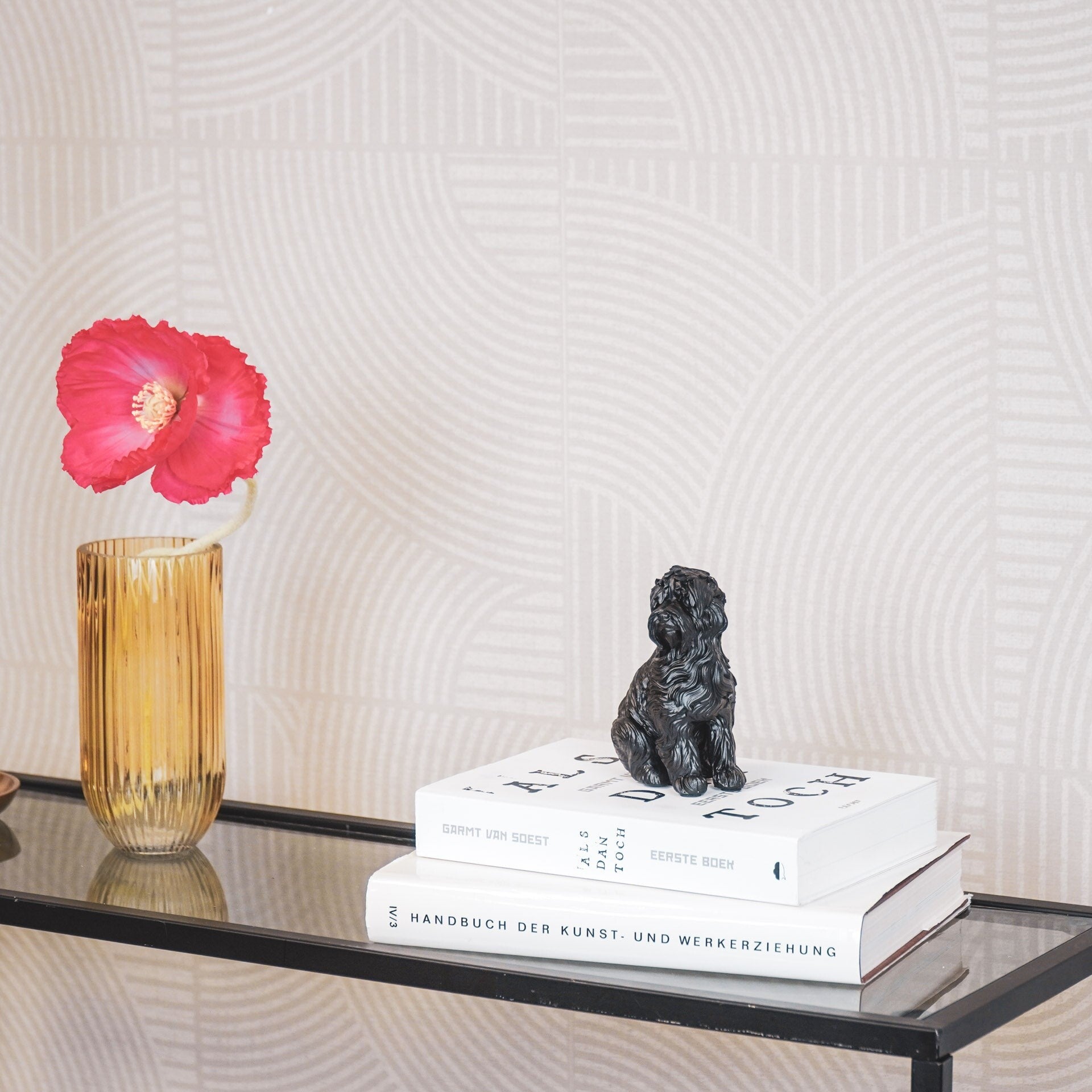 Housevitamin Labradoodle Hondenbeeld – Zwart Dierenbeeld Decoratie