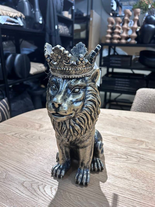 Beeld | Kandelaar | Leeuw | Brons | 16x30cm