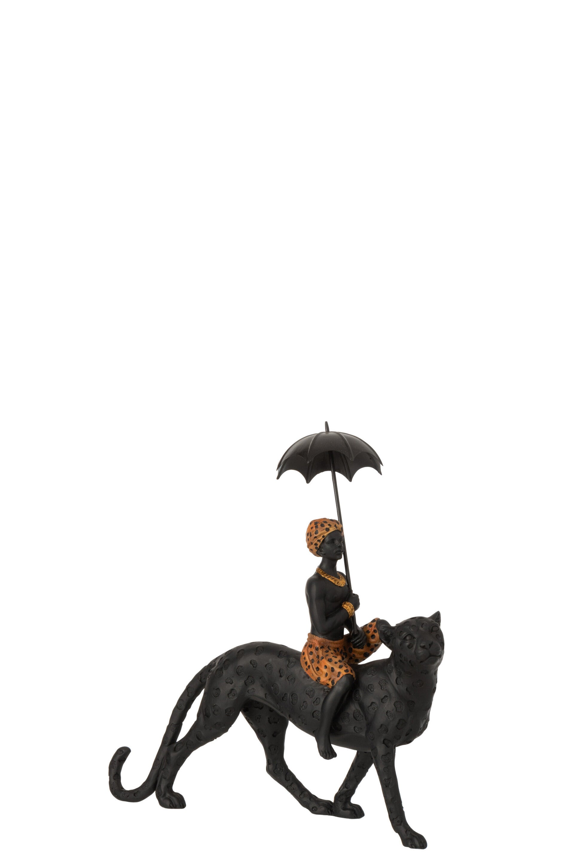 Beeld | Panter | Jongen | J-line | Polyresin | 34x12x35cm