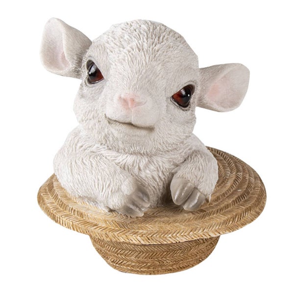 Beeldje schaap in hoed