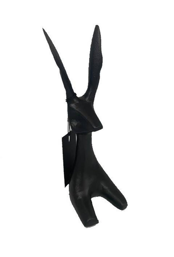 Beeld | Sculptuur | Konijn | Zwart | Modern | Aluminium | 7,3x8,3x25cm