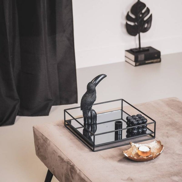 Beeld | Toekan | Zwart | Housevitamin | Polyresin | 11,5x6x19cm