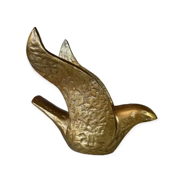 Beeld | Vogel | Goud | Colmore | Aluminium | 18x13x15cm