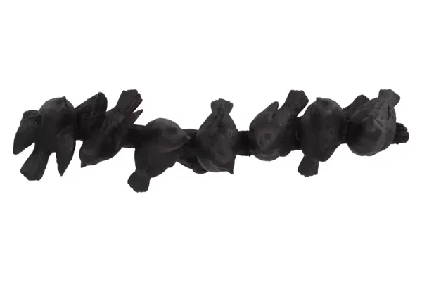 Beeld | Vogels | Tak | Zwart | Polyresin | 28x7x7cm