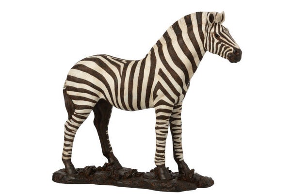 Ornament | Beeld | Zebra | J-line | Polyresin | 53x18x48cm