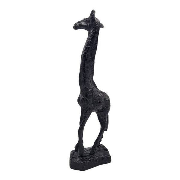 Beeld | Giraffe | Design | Modern | Zwart | Aluminium |  10,5x17,5x49cm