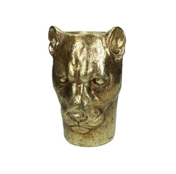 Bloempot tijger goud