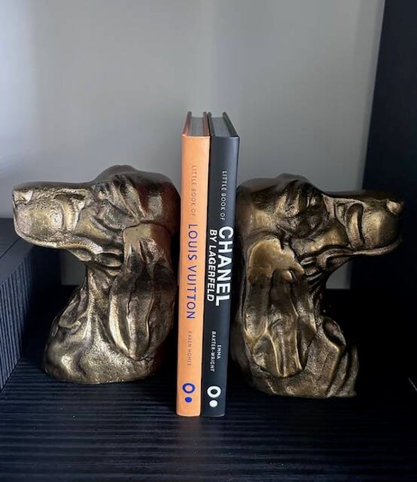 Boekensteunen | Honden I Cocker Spaniël I Goud I Aluminium I Colmore I 12x9x15cm