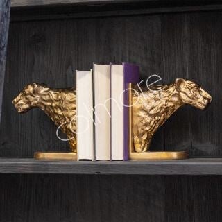 Boekensteunen | Panter | Luipaard | Goud | Colmore | Aluminium | 10x20x20cm