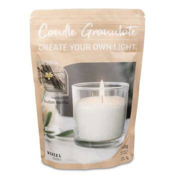 Burning Sand | Kaarsenzand | Geur | Bourbon Vanille | 400 gram | Incl. 4 lonten | 50 branduren