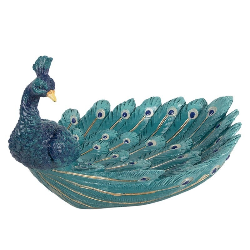 Blauwe Pauwenschaal – Decoratief & Elegant
