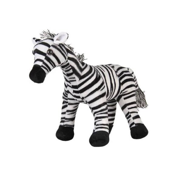 Deurstopper | Zebra | Zwart | Wit | Polyester | Clayre&Eef | 37x13x30cm