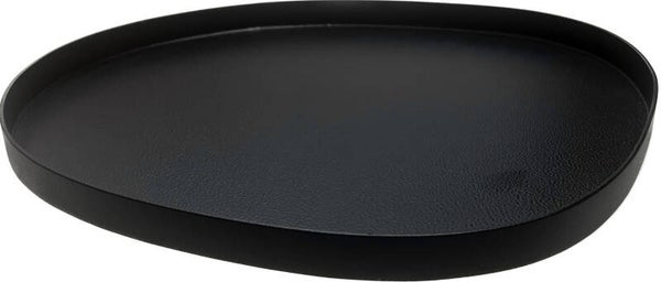 Dienblad | Organisch | Zwart | Barretos | Vase the World | Metaal | 34x30x2cm