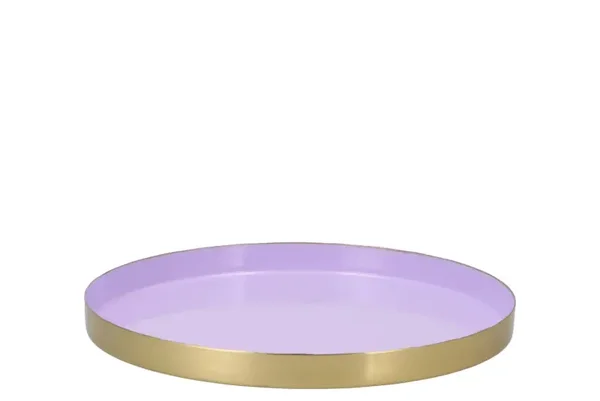 Dienblad | Paars | Metaal | 26cm