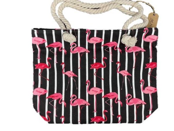 Strandtas flamingo