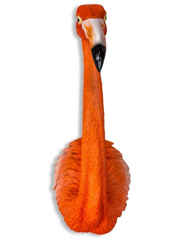 Flamingo Wanddecoratie XL – Polyresin in Roze