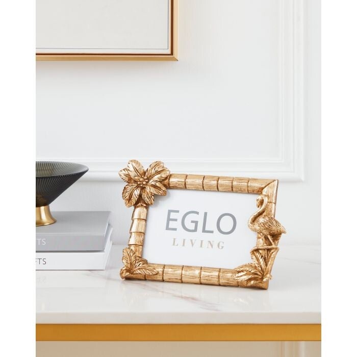 Fotolijst | Flamingo | Goud | 22,5x14,5cm