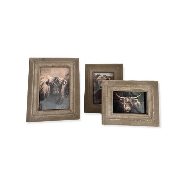 Fotolijst Schotse Hooglander taupe