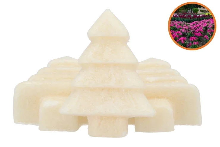 Amberblokje | Kerstboom | Sultan | Crèmewit | 7x6x2,5cm