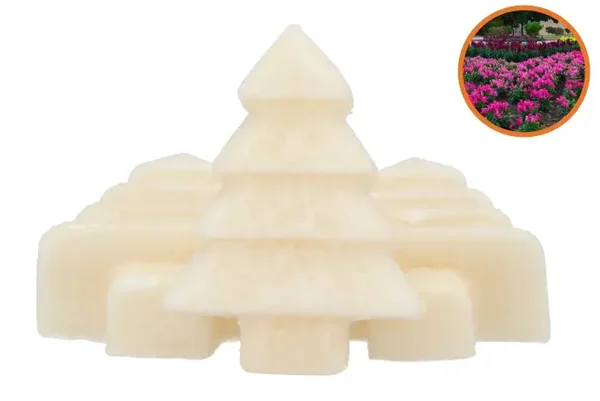 Amberblokje | Kerstboom | Sultan | Crèmewit | 7x6x2,5cm