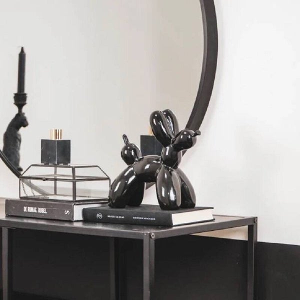 Beeld | Hond | Ballonhond | Zwart | Housevitamin | Keramiek | 18,5x8,5x21,5cm