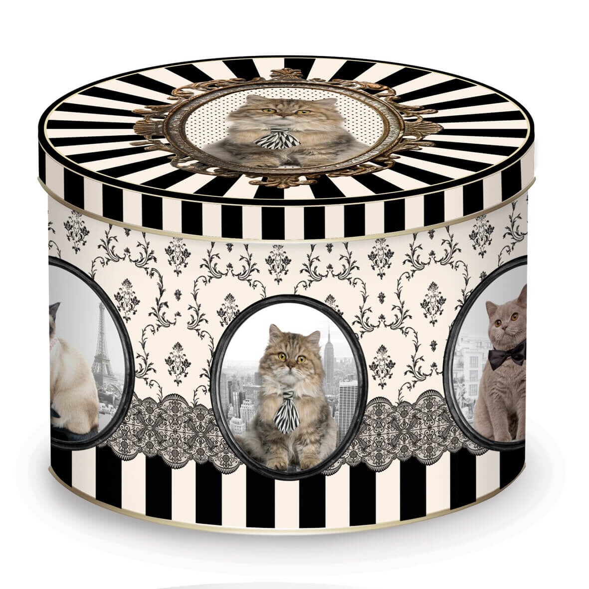 Blik & mok katten barok stijl