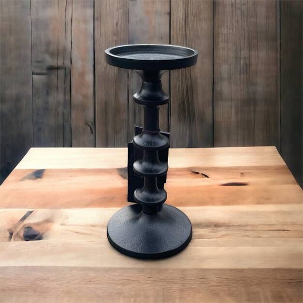 Colmore kandelaar voor stompkaars zwart (22 cm of 15 cm)