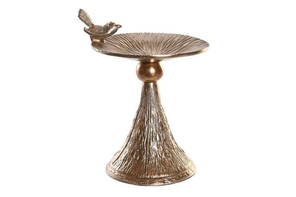 Kandelaar | Kaarsenhouder | Vogel | Goud | Aluminium | 16x10x19cm