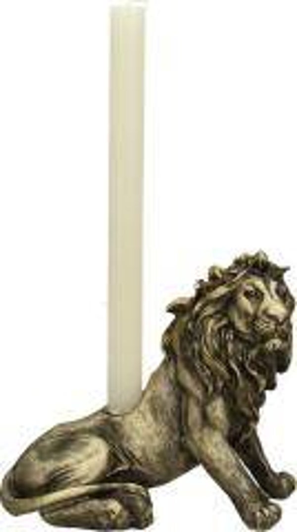 Kandelaar leeuw goud