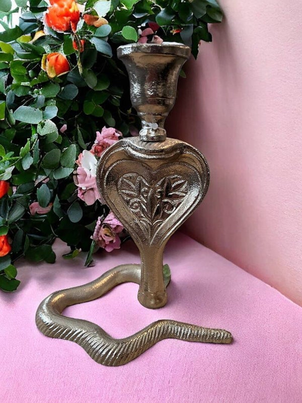 Kandelaar slang / cobra goud