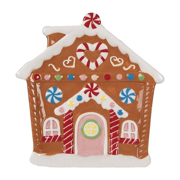 Gingerbread | Bord | Keramiek | Clayre & Eef | 20x21x2cm