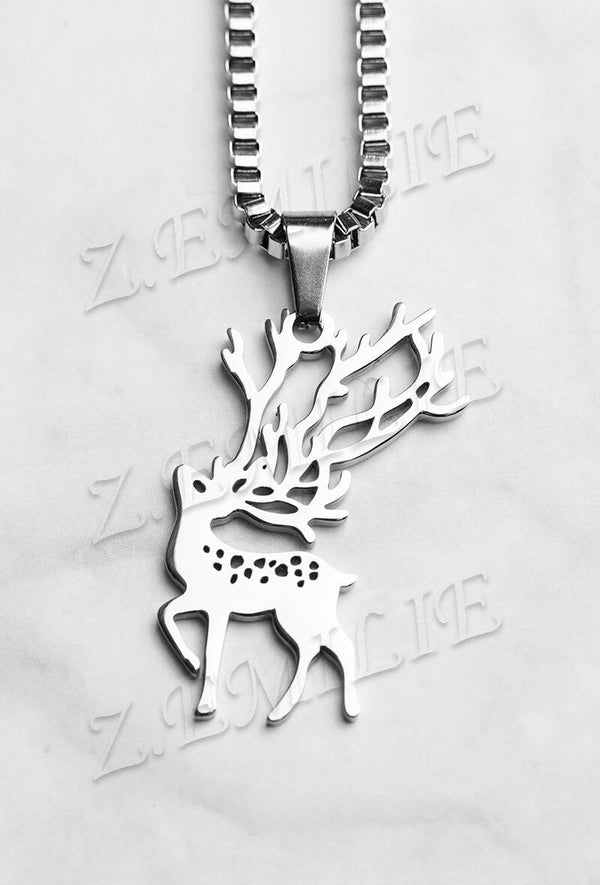 Ketting | Hert | Unisex | Zilver | Stainless Steel | 30cm