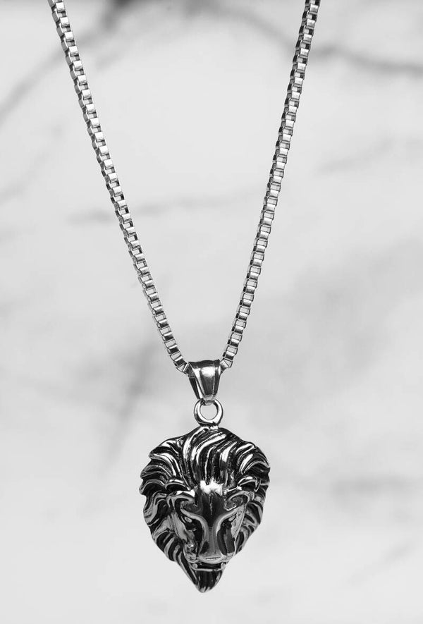 Unisex ketting met hanger leeuwenkop