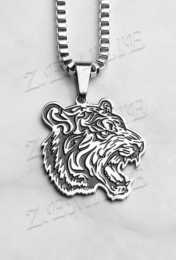 Unisex ketting met hanger tijger