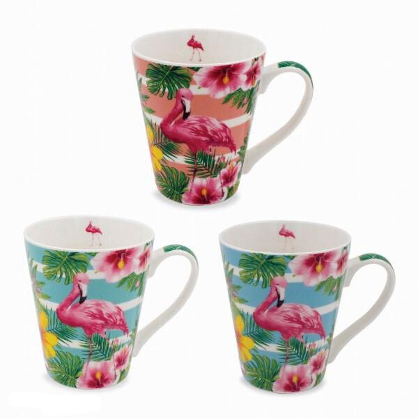 Mok flamingo in 3 kleuren