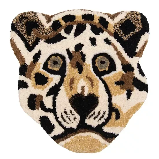 Kleed | Tijger | Tijgerkop | Clayre & Eef | 35x35cm