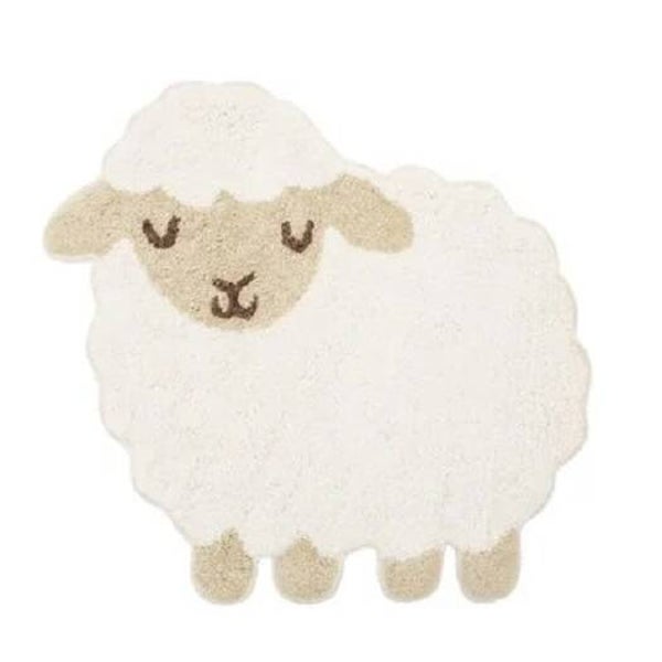 Vloerkleed | Schaap | Sass & Belle | Kinderkamer | Katoen | 56x57cm