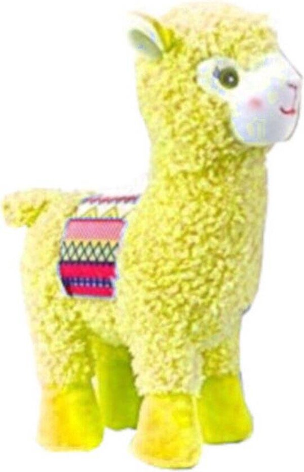 Knuffel lama geel