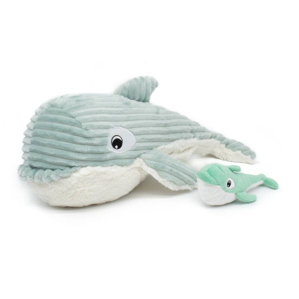 Knuffel | Orca | Mintgroen | Pluche | Les Déglingos | 33cm