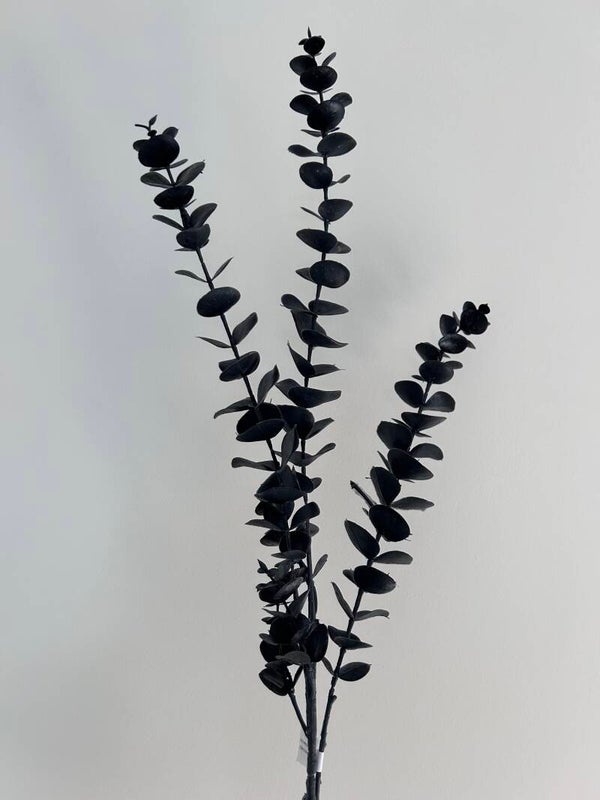Kunstbloem | Eucalyptus | Zwart | 82cm
