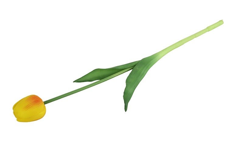 Kunstbloem | Tulp | Realtouch | Oranje | Geel | Countryfield | 44cm