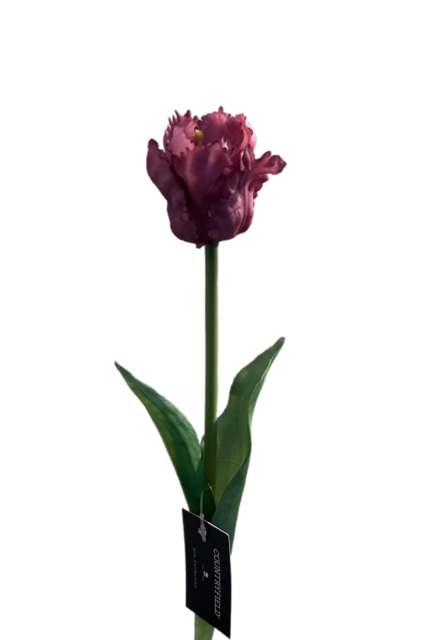 Kunstbloem | Tulp | Parkiettulp | Realtouch | Paars | Countryfield | 41cm