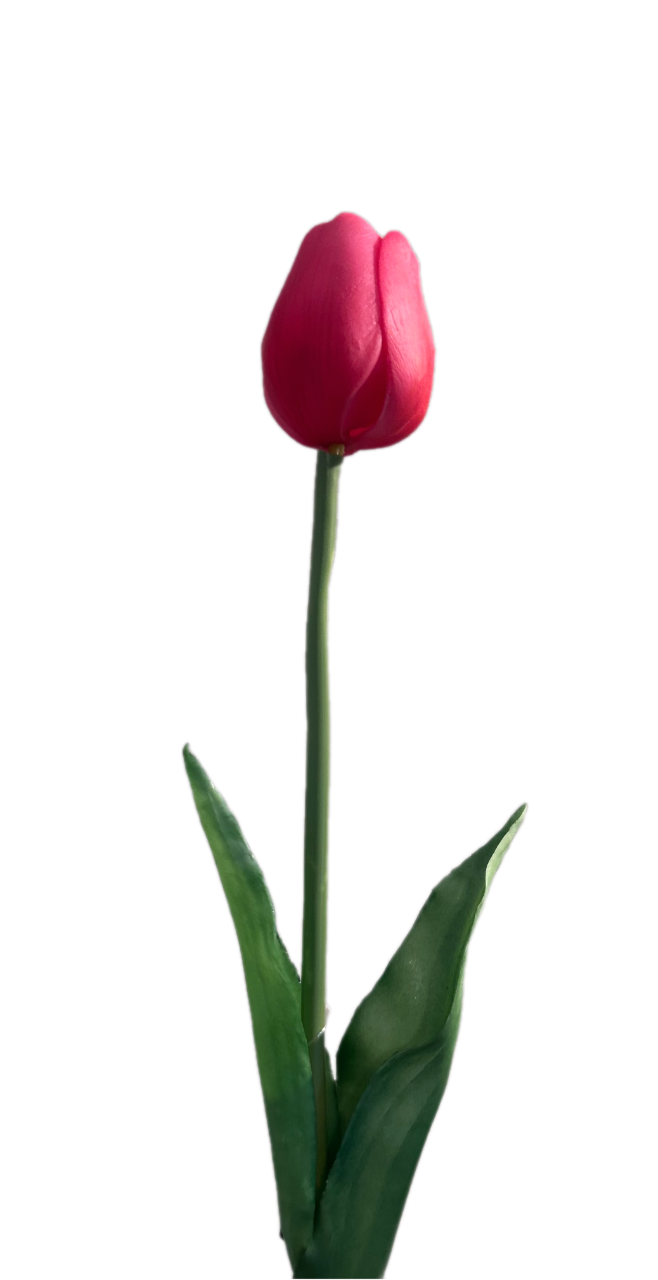Kunstbloem | Tulp | Realtouch | Fuchsia | Roze | Countryfield | 44cm