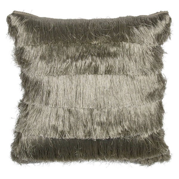 Kussen franjes goud 45x45cm
