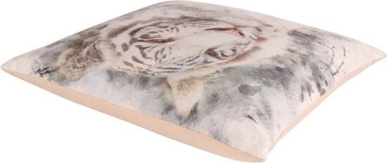 Kussen | Tijger | Witte Tijger | Velvet | Dutch Style | 45x45cm