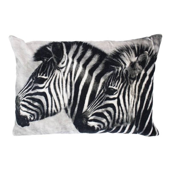 Kussen | Zebra | Zwart | Wit | Mars&More | Polyester | 40x60cm