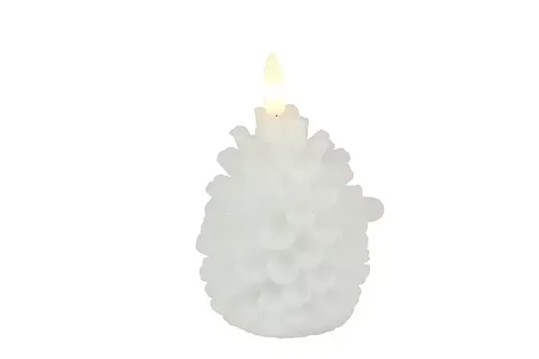 Ledkaars dennenappel wit