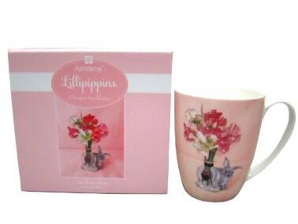 Mok | Konijn | Roze | Cadeaudoos | Porselein | 350ml