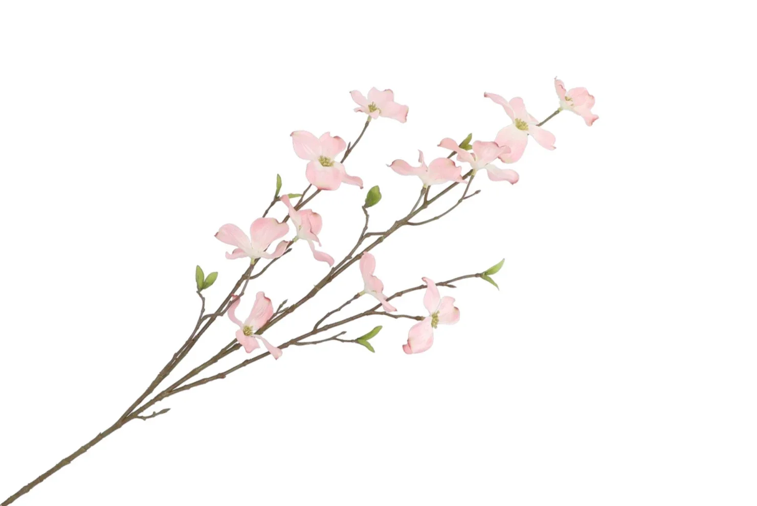 Zijdenbloem lichtroze kornoelje (105cm)